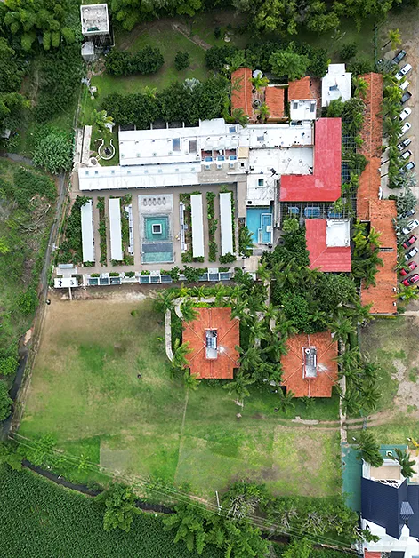 fotos dron instalaciones área de termas